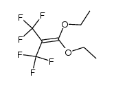 1,1-diethoxy-3,3,3-trifluoro-2-trifluoromethyl-propene Structure