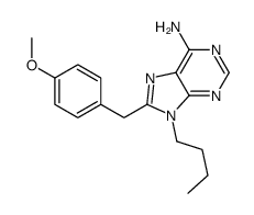 9-butyl-8-[(4-methoxyphenyl)methyl]purin-6-amine结构式