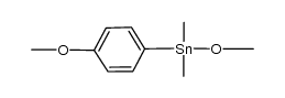 4-CH3OC6H4(CH3)2SnOCH3结构式