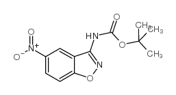 (5-NITRO-1,2-BENZISOXAZOL-3-YL)CARBAMIC ACID 1,1-DIMETHYL ETHYL ESTER Structure