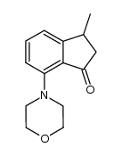 3-methyl-7-morpholin-4-yl-indan-1-one结构式