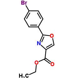 Ethyl 2-(4-bromophenyl)-1,3-oxazole-4-carboxylate Structure