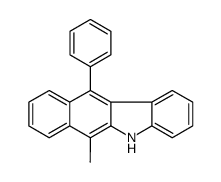 6-methyl-11-phenyl-5H-benzo[b]carbazole结构式