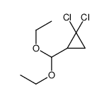 1,1-dichloro-2-(diethoxymethyl)cyclopropane Structure