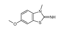 6-methoxy-3-methyl-2-iminobenzothiazoline Structure