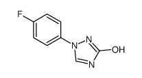 2-(4-fluorophenyl)-1H-1,2,4-triazol-5-one结构式