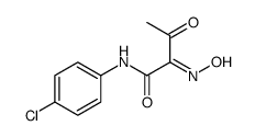 N-(4-chlorophenyl)-2-hydroxyimino-3-oxobutanamide Structure