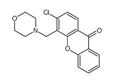 3-chloro-4-(morpholin-4-ylmethyl)xanthen-9-one结构式