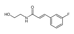 (Z)-3-(3-Fluoro-phenyl)-N-(2-hydroxy-ethyl)-acrylamide Structure