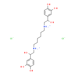 4,4'-[hexane-1,6-diylbis[imino(1-hydroxy-2,1-ethanediyl)]]bispyrocatechol dihydrochloride picture