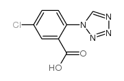 5-氯-2-(1H-四唑-1-基)苯甲酸结构式