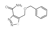 5-(phenylmethoxymethyl)thiadiazole-4-carboxamide结构式