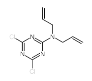 N,N-Diallyl-N-(4,6-dichloro-1,3,5-triazin-2-yl)amine结构式