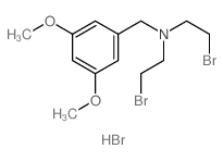 Benzenemethanamine,N,N-bis(2-bromoethyl)-3,5-dimethoxy-, hydrobromide (1:1) Structure