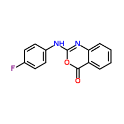 2-[(4-Fluorophenyl)amino]-4H-3,1-benzoxazin-4-one Structure