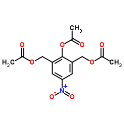 (2-Acetoxy-5-nitro-1,3-phenylene)bis(methylene) diacetate结构式