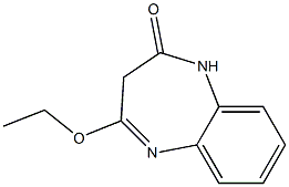 (E)-4-ethoxy-1H-benzo[b][1,4]diazepin-2(3H)-one Structure