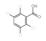 Benzoic acid,2,3,5,6-tetrachloro- Structure