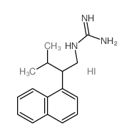 2-(3-methyl-2-naphthalen-1-yl-butyl)guanidine structure