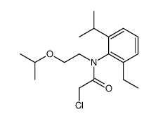 2-Chloro-N-(2-ethyl-6-isopropyl-phenyl)-N-(2-isopropoxy-ethyl)-acetamide结构式
