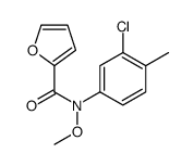 N-(3-chloro-4-methylphenyl)-N-methoxyfuran-2-carboxamide Structure