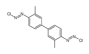 chloro-[4-[4-(chlorodiazenyl)-3-methylphenyl]-2-methylphenyl]diazene Structure