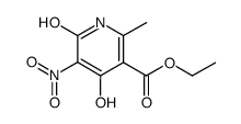 4,6-Dihydroxy-2-methyl-5-nitropyridine-3-carboxylic acid ethyl ester Structure