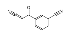 m-cyano-α-diazoacetophenone结构式