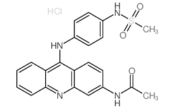 Acetamide, N-[9-[[4-[ (methylsulfonyl)amino]phenyl]amino]-3-acridinyl]-, monohydrochloride (9CI) (MF1) Structure