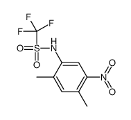 N-(2,4-dimethyl-5-nitrophenyl)-1,1,1-trifluoromethanesulfonamide结构式