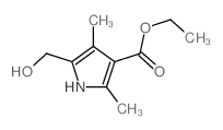 ethyl 5-(hydroxymethyl)-2,4-dimethyl-1H-pyrrole-3-carboxylate结构式