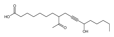 8-acetyl-12-hydroxyheptadec-10-ynoic acid结构式