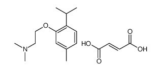 (E)-but-2-enedioic acid,N,N-dimethyl-2-(5-methyl-2-propan-2-ylphenoxy)ethanamine Structure