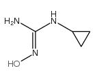 n-cyclopropyl-n'-hydroxyguanidine structure