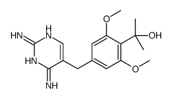 4-[(2,4-Diaminopyrimidine-5-yl)methyl]-2,6-dimethoxy-α,α-dimethylbenzenemethanol结构式