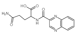 Glutamine, N-(2-quinoxaloyl)-, L-结构式