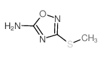 1,2,4-Oxadiazol-5-amine,3-(methylthio)- structure