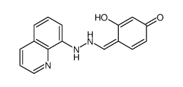 (4Z)-3-hydroxy-4-[(2-quinolin-8-ylhydrazinyl)methylidene]cyclohexa-2,5-dien-1-one Structure