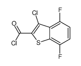 3-Chloro-4,7-difluoro-1-benzothiophene-2-carbonyl chloride结构式