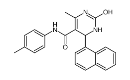 6-methyl-N-(4-methylphenyl)-4-naphthalen-1-yl-2-oxo-3,4-dihydro-1H-pyrimidine-5-carboxamide Structure