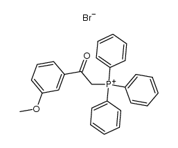 (2-(3-methoxyphenyl)-2-oxoethyl)triphenylphosphonium bromide结构式