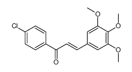 1-(4-chlorophenyl)-3-(3,4,5-trimethoxyphenyl)prop-2-en-1-one结构式