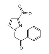 2-(3-nitropyrazol-1-yl)-1-phenylethanone结构式