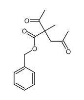 benzyl 2-acetyl-2-methyl-4-oxopentanoate结构式