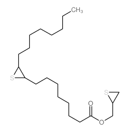 2-Thiiraneoctanoicacid, 3-octyl-, 2-thiiranylmethyl ester structure
