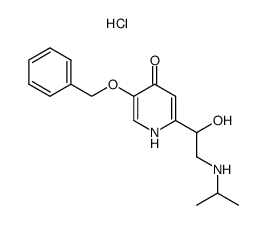 5-Benzyloxy-2-(1-hydroxy-2-isopropylamino-ethyl)-1H-pyridin-4-one; hydrochloride结构式