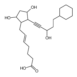 [1R-[1alpha(Z),2beta(S*),3alpha,5alpha]]-7-[2-(5-cyclohexyl-3-hydroxypent-1-ynyl)-3,5-dihydroxycyclopentyl]hept-5-enoic acid Structure