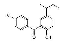 (5-butan-2-yl-2-hydroxyphenyl)-(4-chlorophenyl)methanone结构式