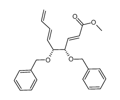 methyl 4(S),5(R)-dibenzyloxy-nona-2(E),6(E),8-trienoate Structure