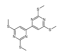 4-[2,6-bis(methylsulfanyl)pyrimidin-4-yl]-2,6-bis(methylsulfanyl)pyrimidine Structure